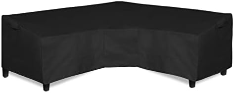 600D Patio V-Shaped Sectional Sofa Cover 89" L(on Each Side)
