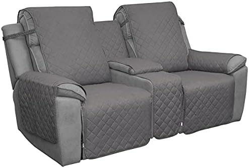 Reversible Loveseat Recliner Cover with Console, 2 Seater
