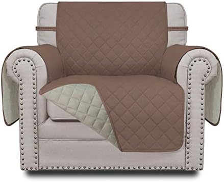 Reversible Couch Cover, Small Chair, Brown/Beige