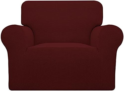 Stretch Chair Slipcover with Arm Washable Wine