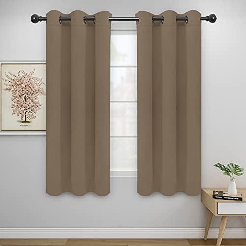 Thermal Grommet Blackout Curtains, 2 Panels 42x63 in, Camel