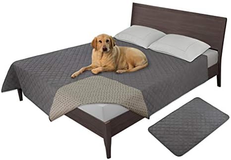 Waterproof Dog Bed Cover, Non-Slip Pet Blanket, 68x82in, Gray