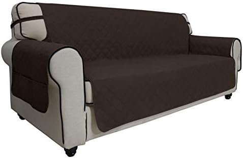 Waterproof Non-Slip Couch Cover, Large Sofa, Chocolate