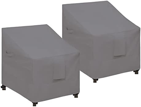 Waterproof Patio Chair Cover, 2 Pack-32Wx37Dx36H inch, Grey